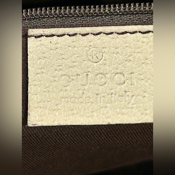 GUCCI Abbey Line Tote Bag 141470 GG Canvas x Leather Made in Italy - Picture 8 of 11